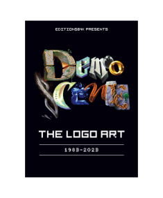 Demoscene the logo art digital version